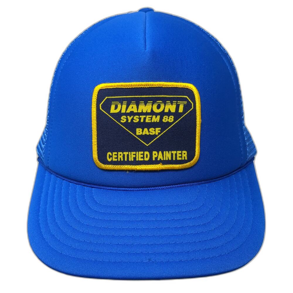Designer Award Trucker Hat Blue One Size Diamont System 88 BASF Painter Mesh hat